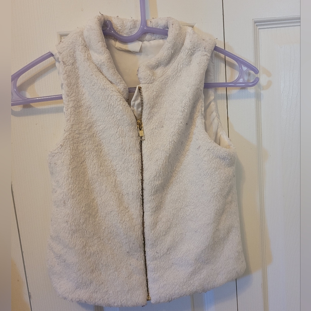 Girls Faux Fur Vest Size 7-8